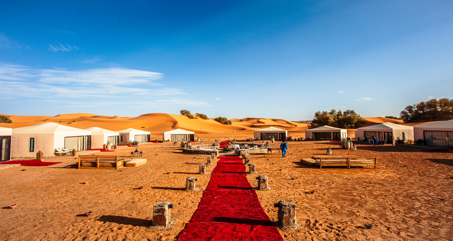 Camel trekking in Merzouga desert